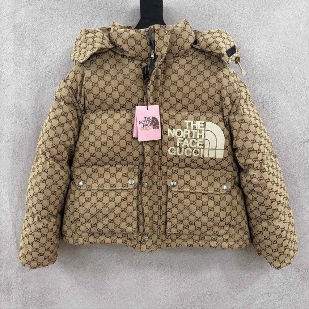 The North Face Tan Puffer Jacket